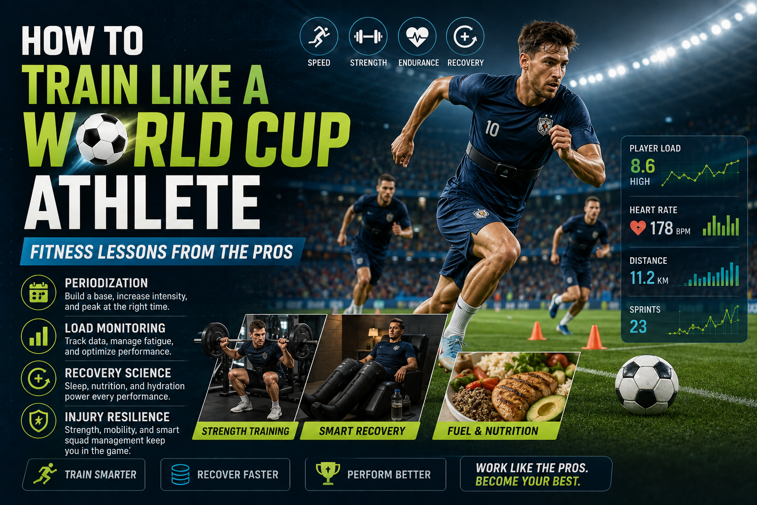 how to train like a World Cup athlete — periodization, load monitoring, and recovery tips