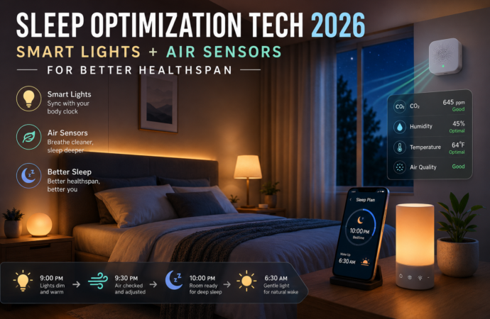 Sleep Optimization Tech 2026: Smart Lights + Air Sensors for Better Healthspan